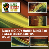 Black History Month Graphics Bundle #1, SVG, PNG and JPG Bundle