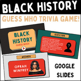 Black History Month Guess Who Trivia Game & Bulletin Board