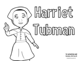 Black History Month: Harriet Tubman Coloring Page