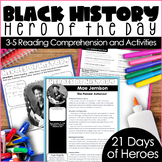 Black History Month Hero of the Day Reading Passage and Ac
