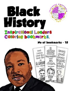 Preview of Black History Month Heroes - Coloring Bookmarks