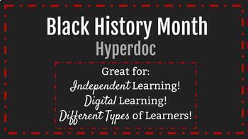 Preview of Black History Month HyperDoc