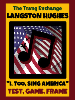 Preview of "I, Too, Sing America" by Langston Hughes | Test | Paperless Game | Poem Frame