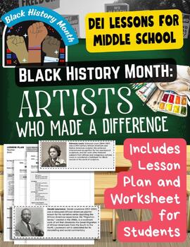 Preview of Black History Month Important African American Artists DEI Middle School ELA