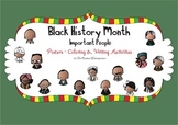 Black History Month Important People Posters Coloring and 