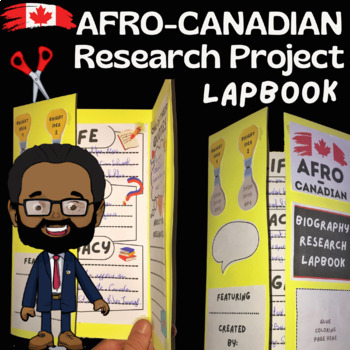 Preview of Black History Month Lapbook Report -Black Canadians Project