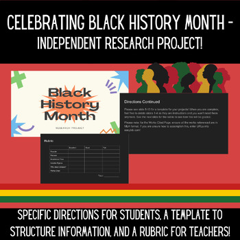 Preview of Black History Month Independent Research Project!