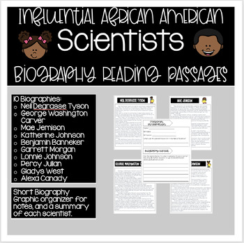 Preview of Black History Month - Influential African American Scientists