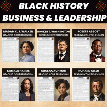 Preview of Black History Month Influential Black Americans in Business and Leadership