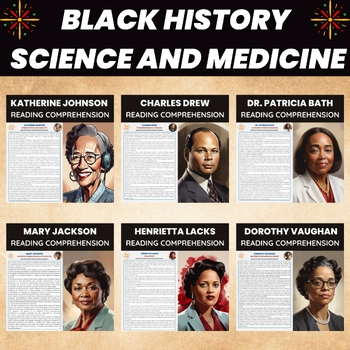 Preview of Black History Month Influential Black Americans in Science and Medicine STEM