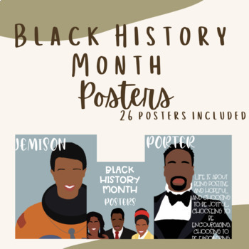 Preview of Black History Month⎪Influential Figures⎪Past and Present⎪Class Posters