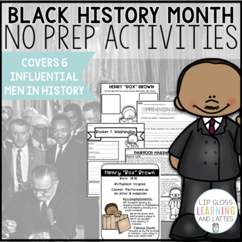 Preview of Black History Month Informational Text and Reading Comprehension Activities