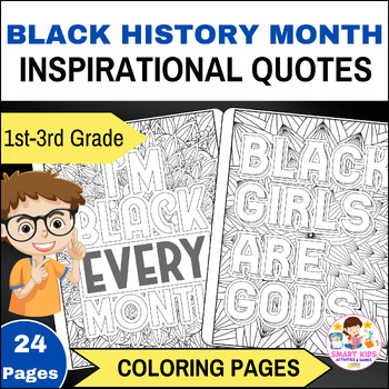 Black History Month Inspirational Quotes Coloring Pages For Kids