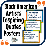 Black History Month Inspirational Quotes Posters from Blac
