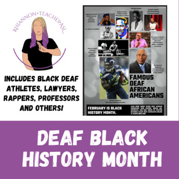 Preview of Black History Month- Inspiring Deaf African Americans