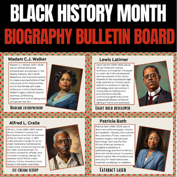 Preview of Black History Month Bulletin Board Inventors | Black History Month Inventors