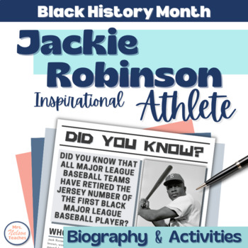 Preview of Black History Month Jackie Robinson Middle School