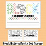 Black History Month Kindergarten Activities Dot Marker Wri