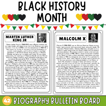 Preview of Black History Month Leaders / African American History Month,Biography
