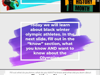 Preview of Black History Month- Learning About Black Winter Olympic Athletes