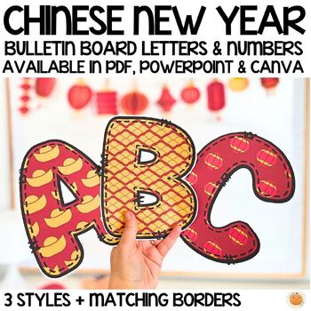 Preview of Chinese New Year Letters & Numbers for Bulletin Board Titles, Classroom Decor