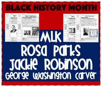 Preview of Black History Month Common Core Literacy Unit