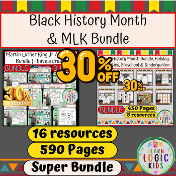 Preview of Black History Month & MLK Bundle