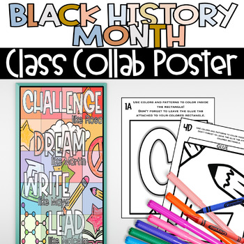 Preview of Black History Month Collaborative Poster Door Decoration BHM