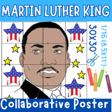 Martin Luther King Collaborative Coloring Poster / MLK Day