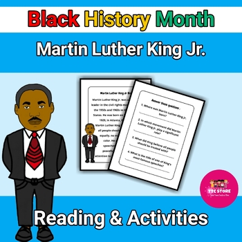 Black History Month : Martin Luther King Jr Bio Reading & Activities.