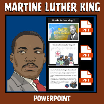 Preview of Martin Luther King Jr PowerPoint -Black History Month- MLK