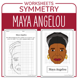 Black History Month Math Activity Maya Angelou Symmetry Ma