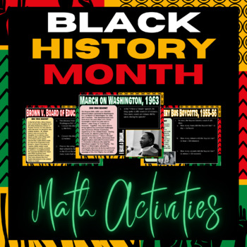 Preview of Black History Month Math Digital Activities | Google Activity