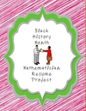 Black History Month Mathematician Resume Project