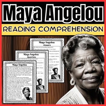 Black History | Women's History | Reading Comprehension |Maya Angelou