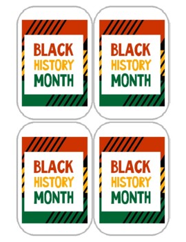 Preview of Black History Month Memory Game