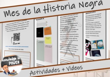 Preview of Black History Month | Mes de la Herencia Afroamericana | Spanish | Kids