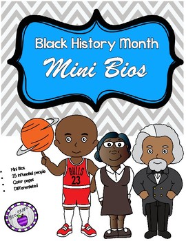 Preview of Black History Month Biographies for Differentiated Instruction
