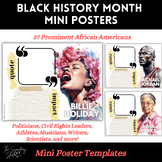 Black History Month Mini Posters