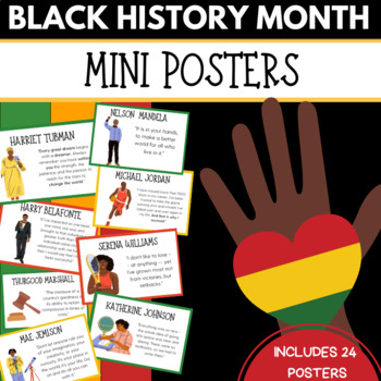 Black History Month Mini Posters by Bright STEM Learning | TPT