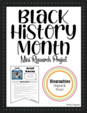 Black History Month Mini Research Biography Project - DIGI