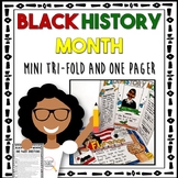 Black History Month: One Pager Activity with Mini Tri-Fold Board