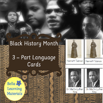 Preview of Black History Month Set 1 -  Reading Cards