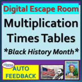 Black History Month Multiplication Facts Digital Math Esca