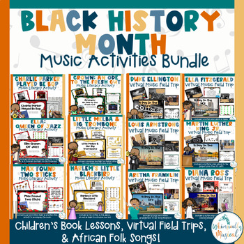 Preview of Black History Month Music Activity Bundle