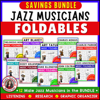 Preview of Jazz Music Worksheets & Activities for Elementary Music Lessons