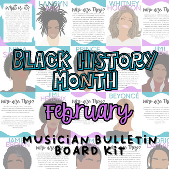 Preview of Black History Month: Musician Bulletin Board Kit