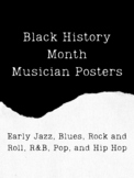 Black History Month Musician Posters Bundle!