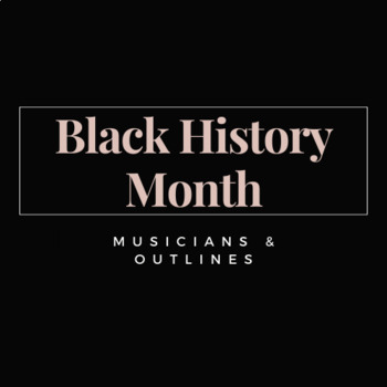 Preview of Black History Month Musician Series