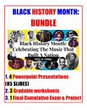 Black History Month Musicians BUNDLE (PowerPoint, Workshee